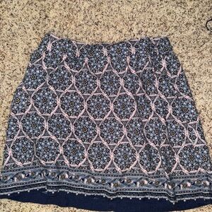 LOFT Blue Mini Skirt Casual Resort Wear